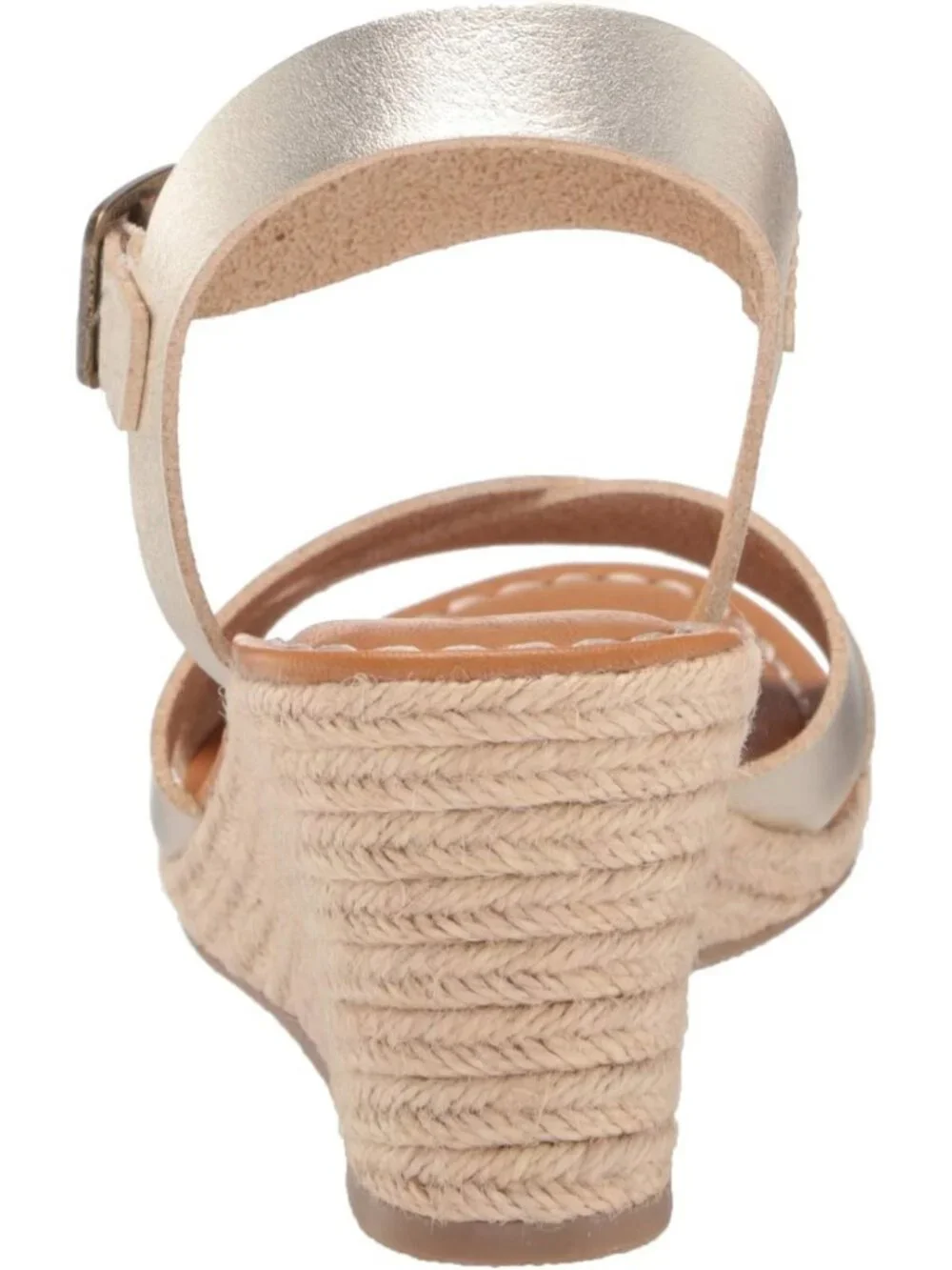 Stylish Women's Espadrille Wedge Sandals, Adjustable Buckle & Elastic Strap